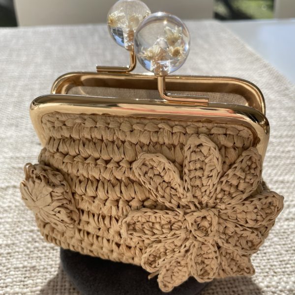 Porte monnaie en paille